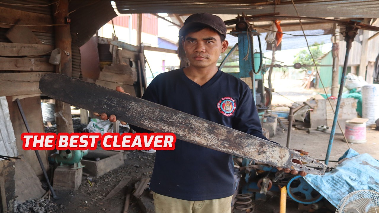 HOW TO MAKE CLEAVER FROM LEAF SPRING.