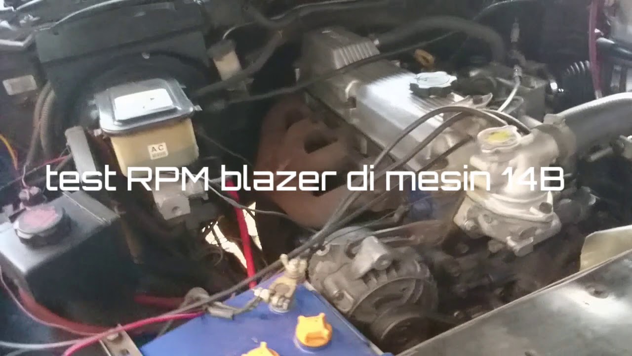 blazer test RPM meter mesin 14B rino - YouTube