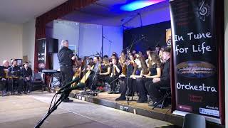 Video thumbnail of "Michael Rooney joins the In Tune for Life Orchestra playing his own composition Planxty Fitzgerald"