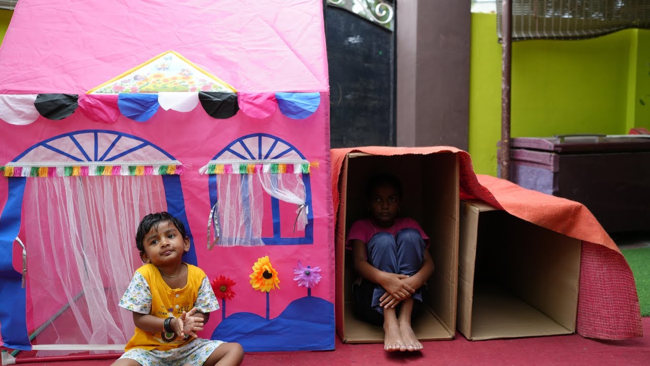 Achu & Ammu Kutty New Tent Home | End Twist Irukku | Mrs.Abi 2.0