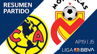 Resumen Y América Vs Morelia Liga Bbva Mx - Apertura 2019 - Jornada 5