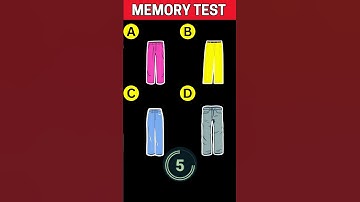 Test Your Memory Power  Guess The Correct One ! | #shorts #riddles [ Memory Test Puzzles ]