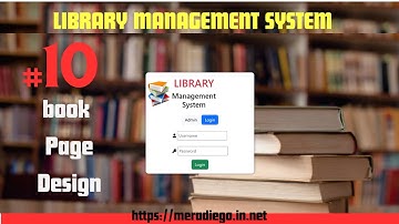 Library Management System Books Page Design Layout || Library Management  project tutorials #10