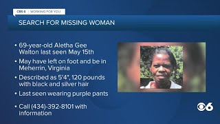 Search continues for missing Virginia woman:
