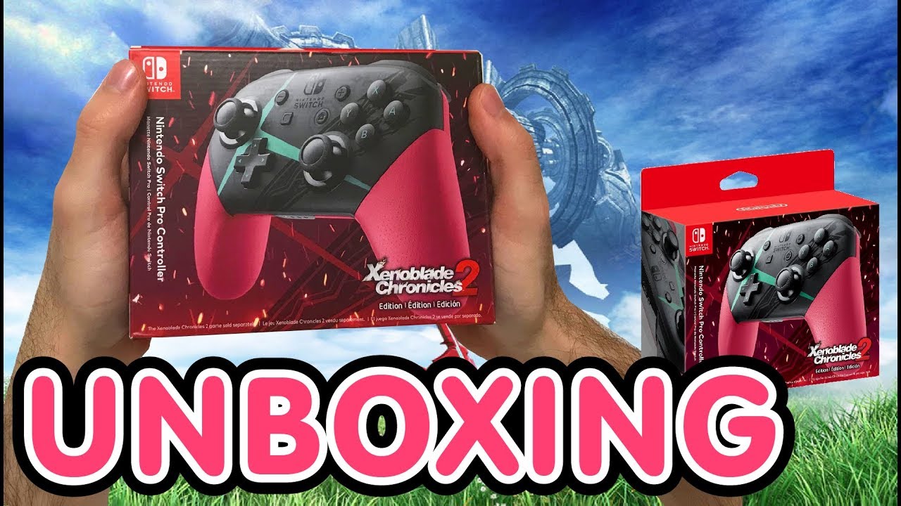 Xenoblade Chronicles 2 Limited Edition Nintendo Switch Pro Controller  Unboxing !! - YouTube