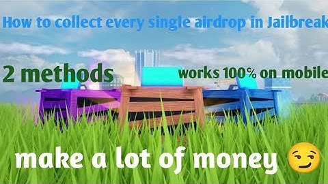 New Op airdrop glitch. Also works on mobile. loot every single airdrop!!! in Roblox Jailbreak