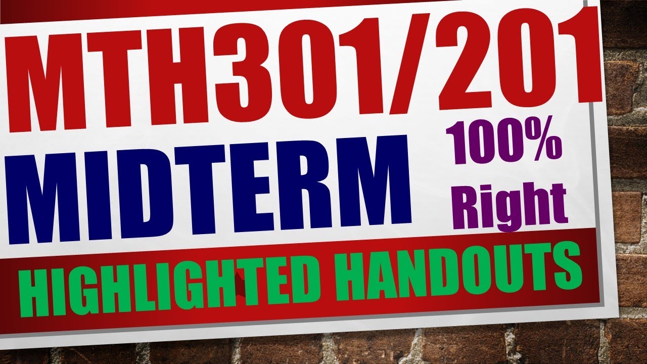 mth301 midterm preparation|mth301 midterm solved paper|mth301/mth201 midterm past paper|mth201 quiz