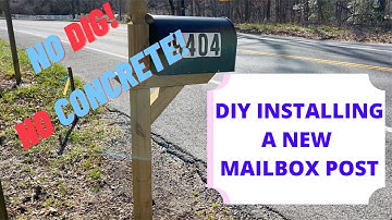 DIY New Mailbox Post | NO DIG, NO CONCRETE!