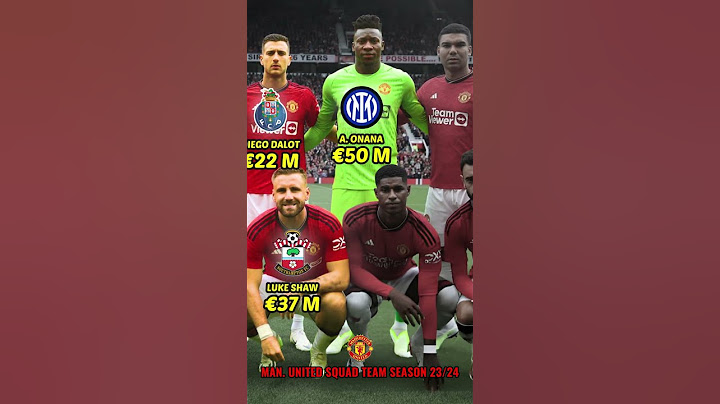 MANCHESTER UNITED SQUAD TEAM SEASON 2023/2024 | TRANSFER VALUE