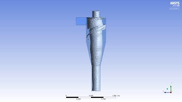 Cyclone separator vortex of Anthracite wall Jet BC