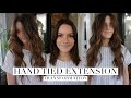 Hand Tied Extensions Transformation || Hair Tutorial