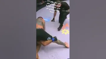 الجزائري سعيد معلم ينهزم أمام المصارع اللبناني فخر الدين بالضربة القاضية و الأخير يعتدي على مدربه 
