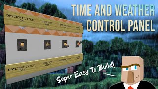 Minecraft TIME & WEATHER CONTROL PANEL Tutorial