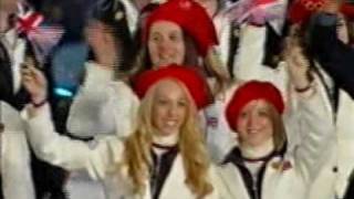 Team GB entering Opening ceremony Vancouver 2010
