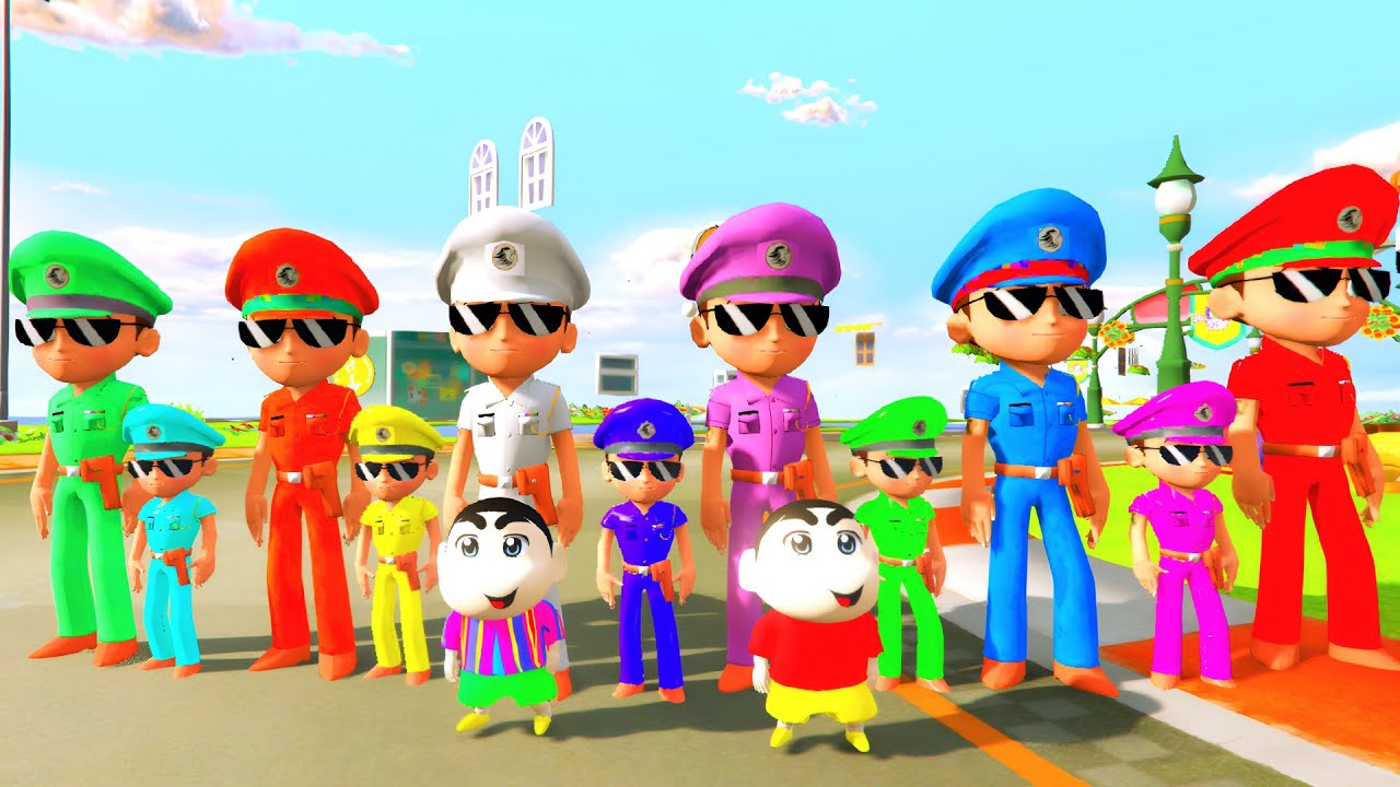 Chota Little Singham And Granny Playing Hide and Seek With Shinchan || With Magic Door