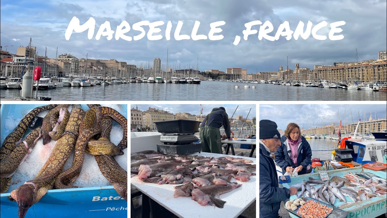 Old port of Marseille (vieux port) france 2022 _4K Walking tour 🇫🇷le