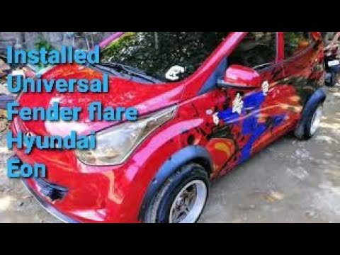 How to install universal fender flares on you car (Hyundai Eon)pano magkabit ng fender flares