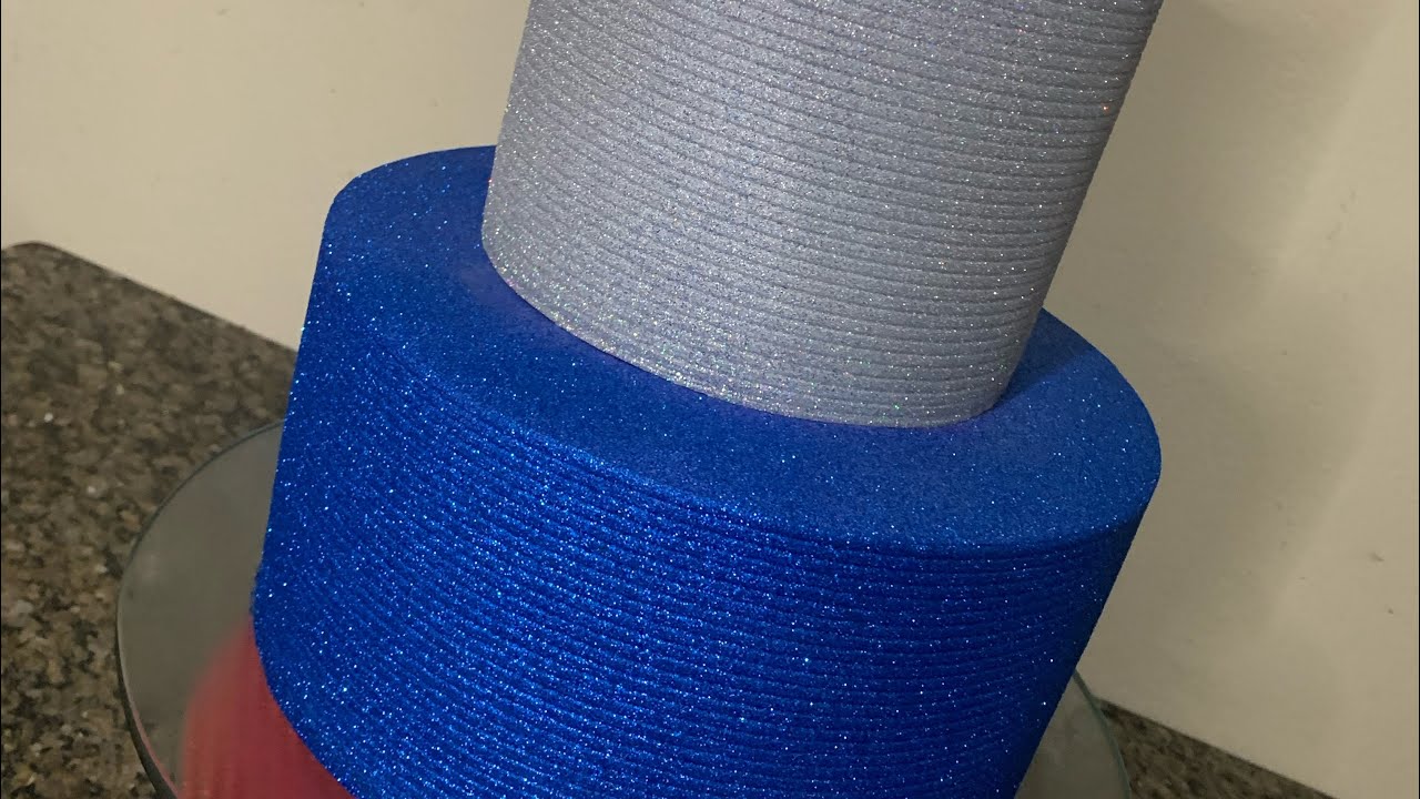 🥹🥹 Um Dos Bolos Mas Perfeitos Que Eu Já  Fiz / Bolo De Andar / Bolo Com Glitter/ Bolo Azul Marinho