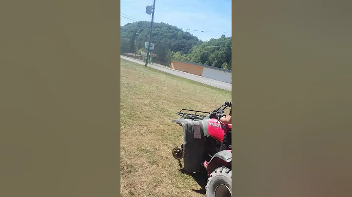 Ridding a four weeler with three weels