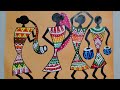Warli art #warliartwork #creativecrafts #artandcrafts #satisfying #youtube #warlipaintings for decor