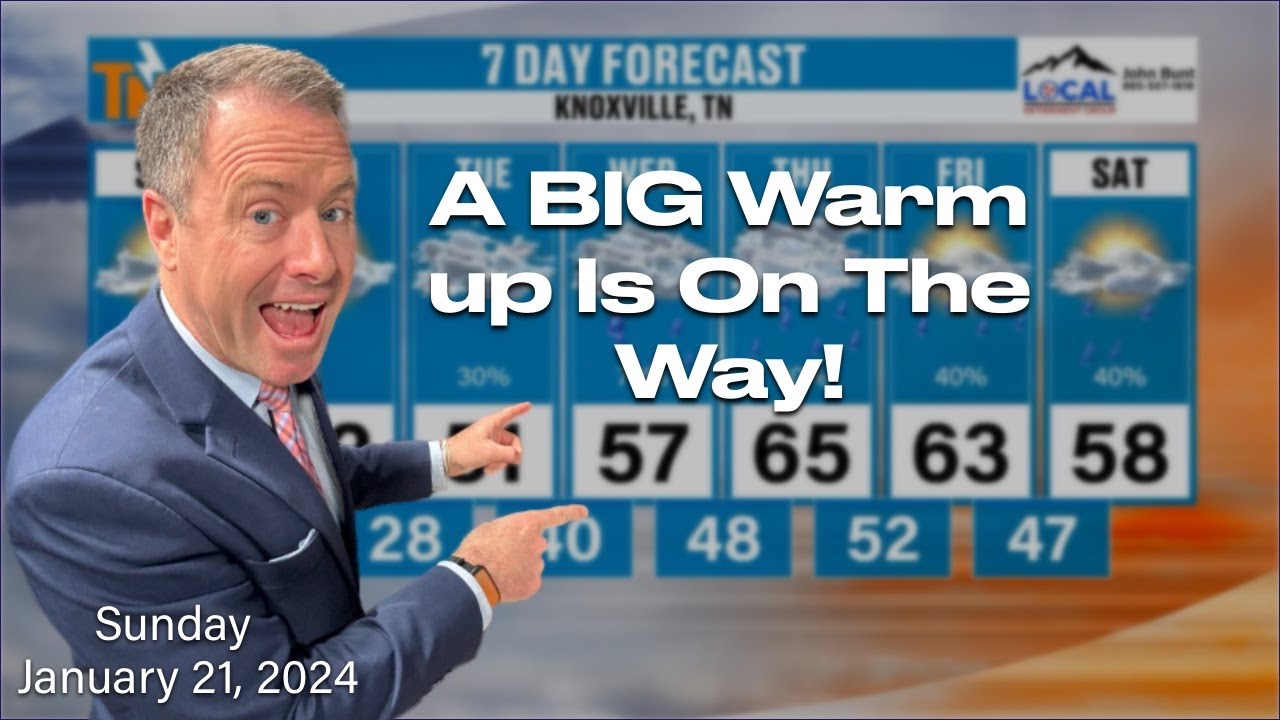 A BIG 'Ol Warm Up & Heavy Rain - Sunday, January 21, 2024 - YouTube