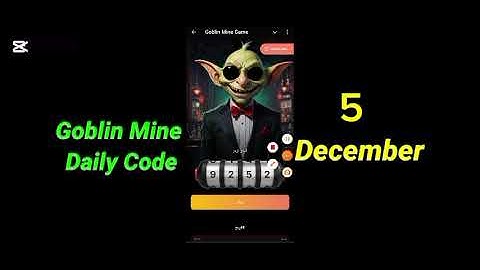 5 December Goblin Mine Game Code | Goblin Mine Game VIP Code | Goblin Mine Game Daily Code