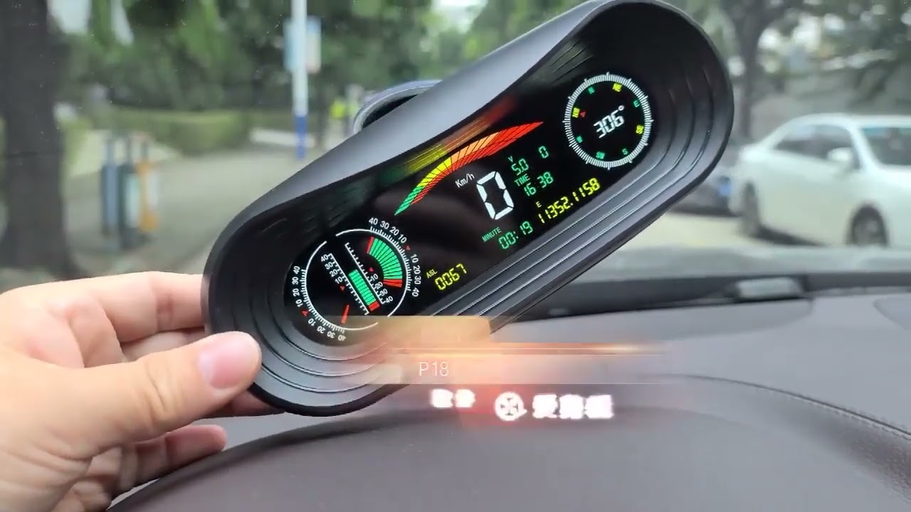 HUD head Up Display Car 4×4 Inclinometer off Road GPS Tracker Speedometer Gradient Meter