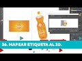 Curso COMPLETO Profesional de Illustrator CC. Clase 36. Mapeando la etiqueta al 3d.