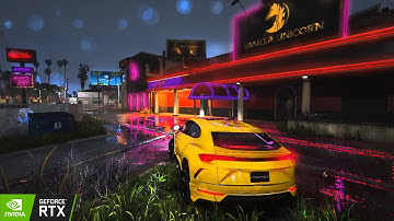 GTA 5 [ QuantV + NVE + RTGI ] Next-Gen Maxed Out Graphics Mod Gameplay Showcase On RTX™4090