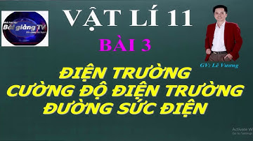 Vật lí 11 || Bài 3. Điện trường và cường độ điện trường. Đường sức điện