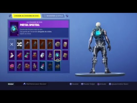 Découverte du sac a dos portail spectral FORTNITE