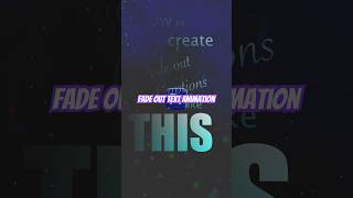# fade out text # premiere pro tutorial