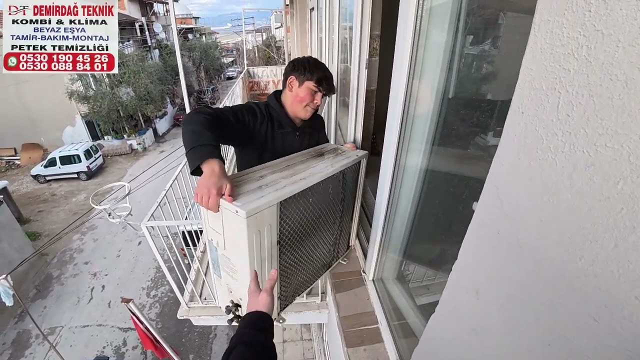 Klima söküyoruz uçarak :))