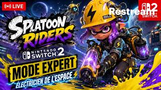 A Splatoon Riders stream on Nintendo Switch 2, expert mode, space electrician
