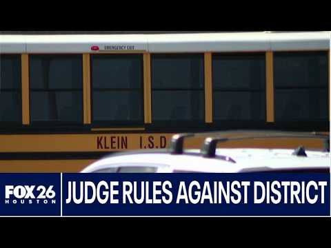 Federal judge rules against Klein ISD