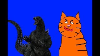 Garfielf Creates Godzilla