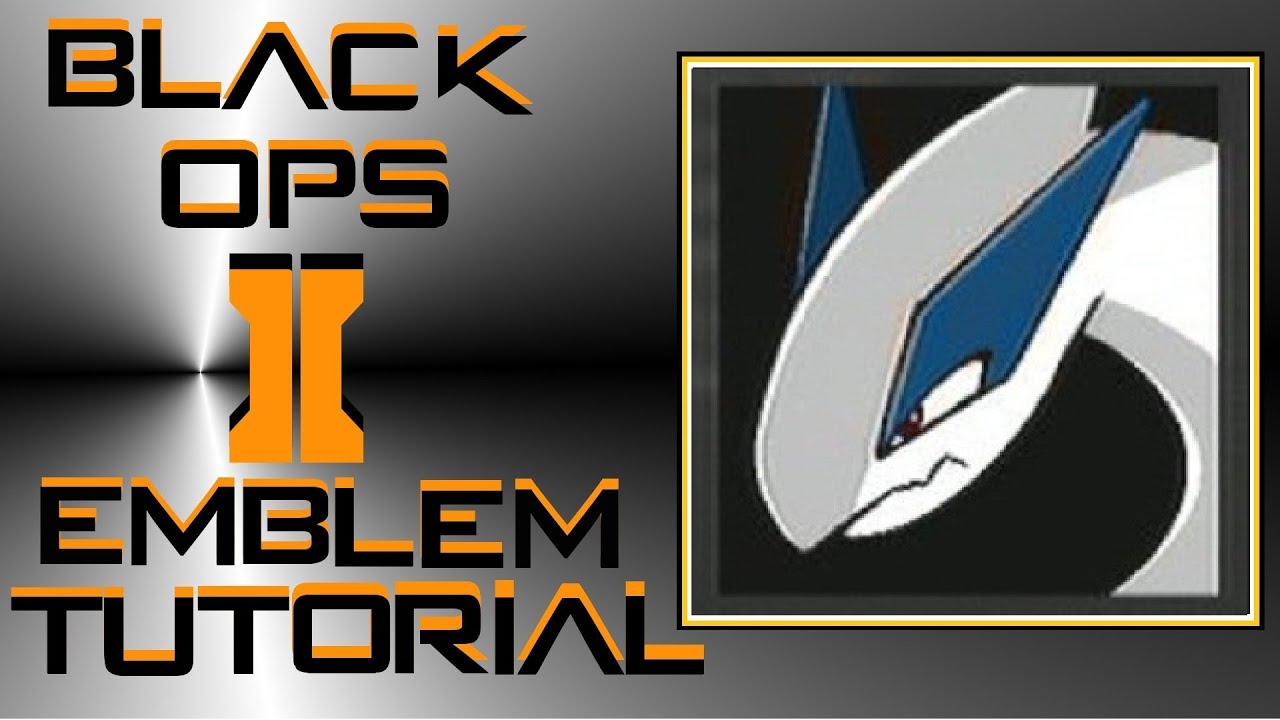 Call of Duty Black Ops 2 : Lugia Pokemon Emblem Tutorial
