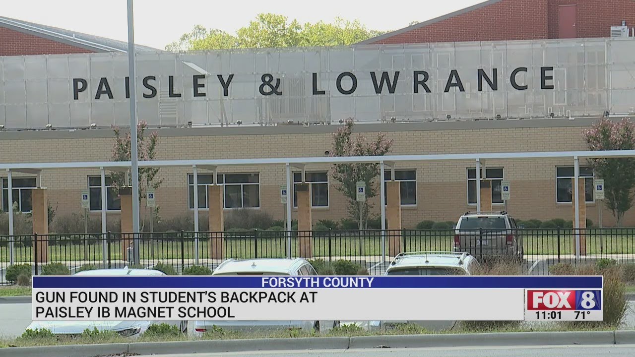 Gun found in student’s backpack at Paisley IB School in Winston