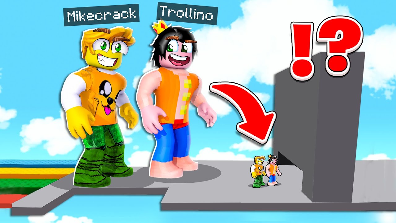 MIKELLINO GIGANTE vs LOS COMPAS ENANOS 😂 Roblox Obby