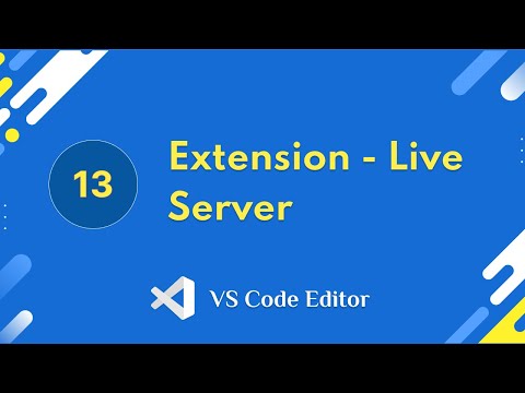 13. Extension - Live Server | VS Code Editor