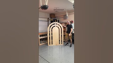 How to make layered rainbow arch backdrop #eventdecor #woodworking #diy