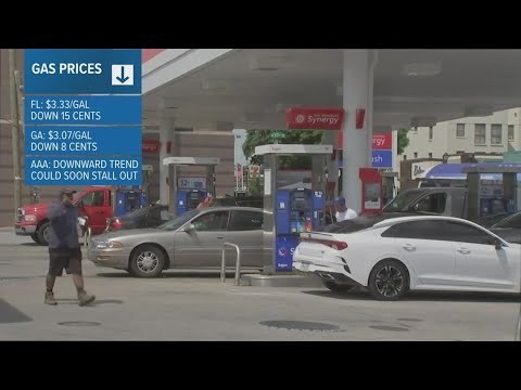 Florida gas prices drop to 3-month low - YouTube