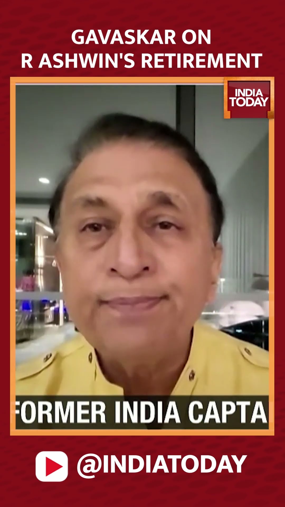 Sunil Gavaskar Speaks On Ravichandran Ashwin's Retirement From International Cricket #shorts