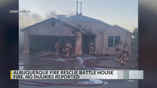 Fire crews extinguish residential fire in northwest Albuquerque