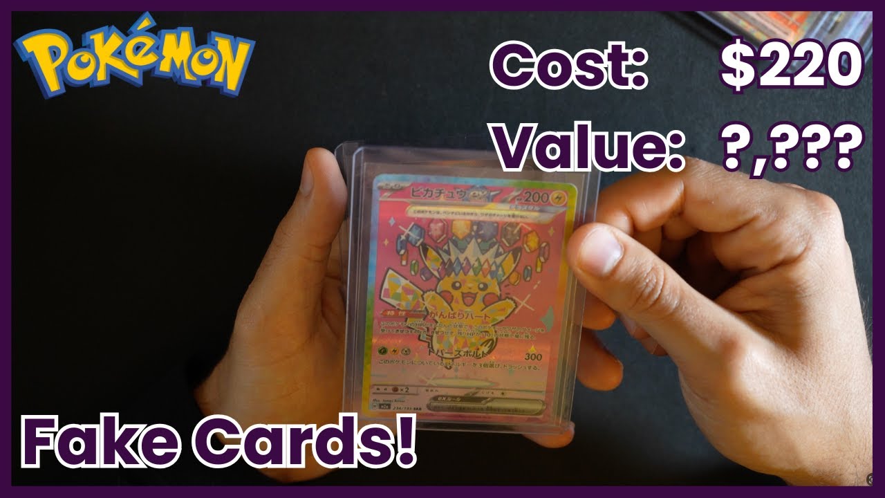 Я обнаружил поддельные карточки в коллекции покемонов, которую купил на OfferUp.