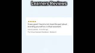 What Our Learners Are Saying About Our Virtual Assistant Training Courses!
