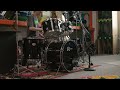 Vintage Rogers R-380 "Double Soul" Jet Black Drum Set