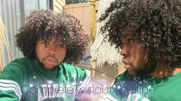 My Curly Twistout Routine For Natural Hair Men