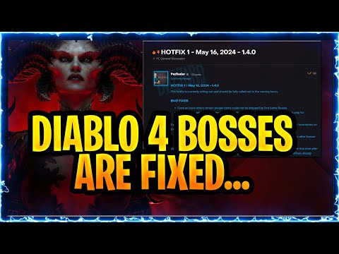 Diablo 4 Fixed The Major End game Bug (Unique / Uber Unqiues will now drop) Bosses Fixes