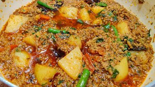 Aloo Keema Recipe | Super Quick and Tasty Keema Aloo Recipe | Keema Aloo Recipe screenshot 5